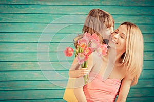 Spring holiday. Mother`s day concept