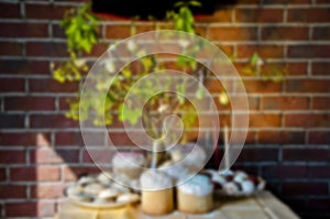 Spring holiday at Sunday. Eastertide and Eastertime. Good Friday. Easter blurred background composition. Happy Easter holiday