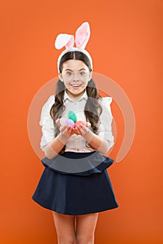 Spring holidays concept. Perfect Easter bunny. Fun and educational Easter holiday activities for kids of all ages