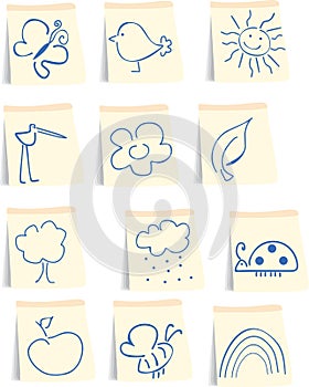 Spring icon set