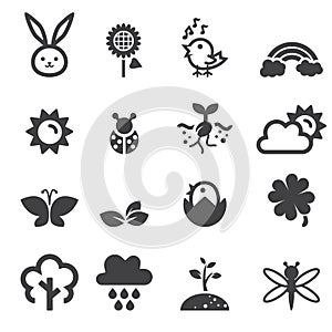 Spring icon set photo