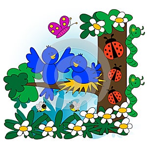 Spring illustration