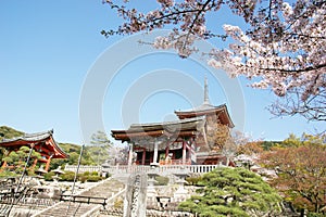 Spring Kiyomizudera Buddhist temple