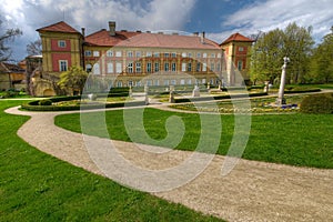 Spring in Lancut park in Poland