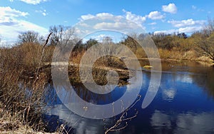 Spring landscape of central Russia