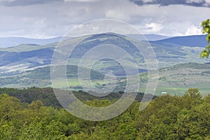 Spring Landscape of Cherna Gora mountain, Bulgaria