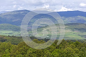 Spring Landscape of Cherna Gora mountain, Bulgaria