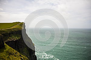 Spring landscape in Cliffs of Moher Aillte An Mhothair, Ireland photo