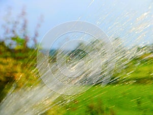 Spring landscape germany garden field flowers summer sun