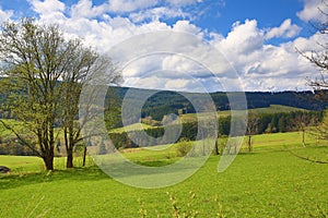 Spring Landscape, Hartmanice, Bohemian Forest (Å umava), Czech Republic