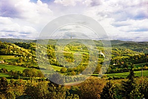 Spring landscape of the National Park Fruska Gora, Serbia