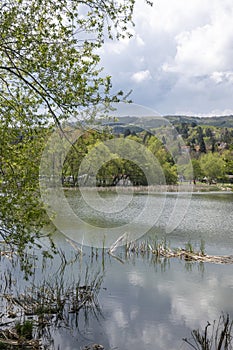 Spring Landscape of Pancharevo lake, Bulgaria