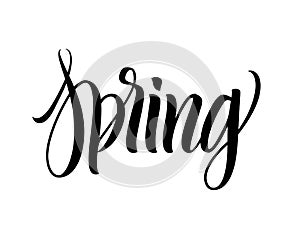 Spring lettering