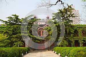 spring of luhe middle school in tongzhou district, beijing, china