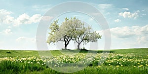 Spring Meadows: A Flourishing Field of Daisies photo
