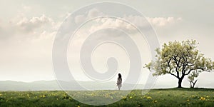 Spring Meadows: A Flourishing Field of Daisies photo