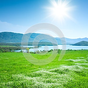 Spring mountain landscape