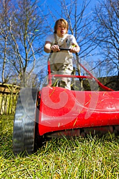 Spring mowing