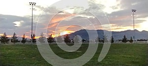 Spring Nevada Desert Sunset