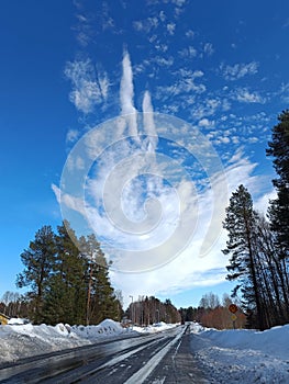 Spring in the north of Sweden