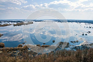 Spring overflow of Dnieper river