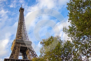 Spring in Paris, Eiffel Tower, France. Romantic, Picturesque Place for Tourism