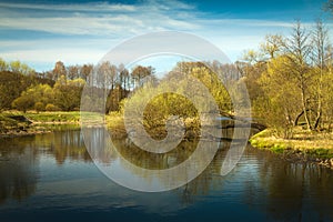 Spring in the parks and forests of Europe