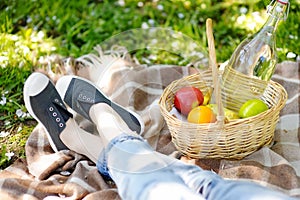 Spring picnic concept