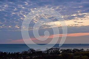 Morning Light And Clouds Over Lake Michigan #2