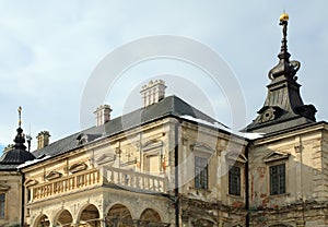 Spring Pidhirtsi Castle view (Ukraine)