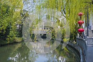 Spring of qinhuai river.