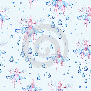 Spring Rain Flower Pattern