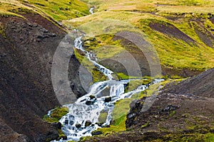 Spring in Reykjadalur Hot Springs area, Iceland