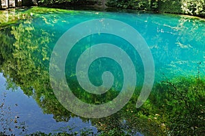 Spring of river Blau in Blaubeuren, Germany