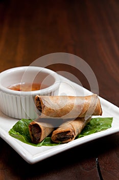 Spring roll appetizer