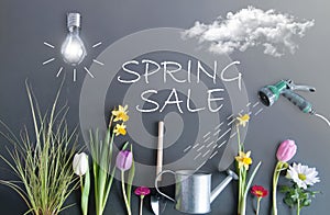 Spring sale concept