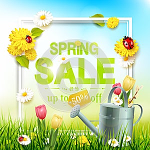 Spring sale flyer