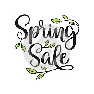 Spring sale hand lettering