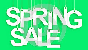 Spring Sale hanging Letters