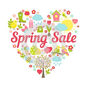 Spring sale heart