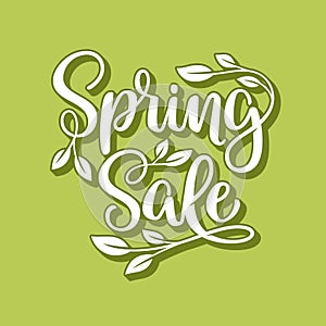 Spring Sale lettering