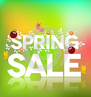 Spring sale poster