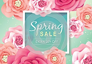 Spring sale poster photo