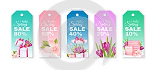 Spring sale. Tags