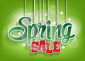 Spring Sale Word Hanging with Strings