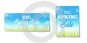 Spring sales labels