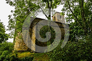 Spring in Sant Marti Del Clot church, La Garrotxa, Spain