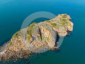 Spring seaside scenery of Binhai Road in Dalian, Liaoning province, China