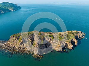 Spring seaside scenery of Binhai Road in Dalian, Liaoning province, China