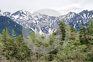 The spring season of kamikochi, in Hotaka Ranges, Kamikochi.